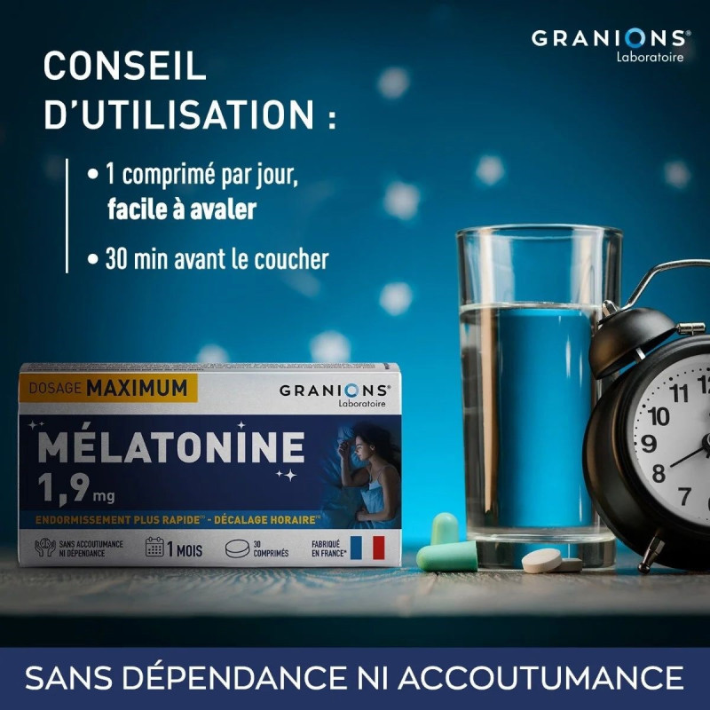 Granions Mélatonine 1.9mg