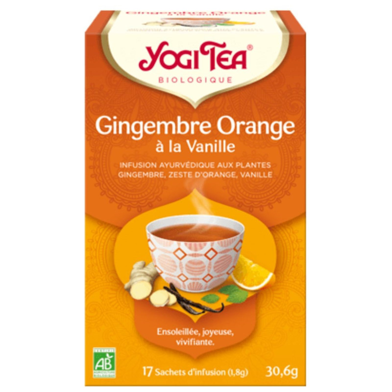 Yogi Tea Gingembre Orange à la Vanille Infusion Yogi Tea Gingembre Orange à la Vanille Infusion