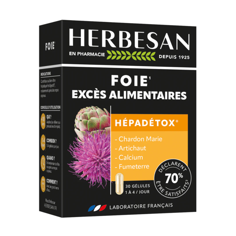 Herbesan Hépadétox Foie Excès Alimentaire Herbesan Hépadétox Foie Excès Alimentaire