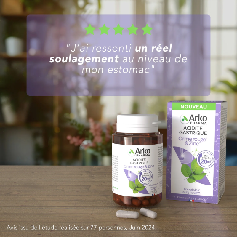 Arkogélules Acidité Gastrique – Orme & Zinc | Arkopharma Arkogélules Acidité Gastrique – Orme & Zinc | Arkopharma