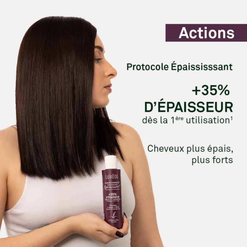 Luxéol Conditionneur Sans Rinçage – Épaissit et Fortifie