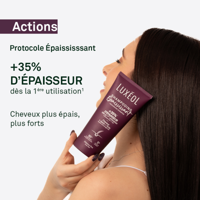 Luxéol Shampooing Épaississant – Volume et Densité des Cheveux