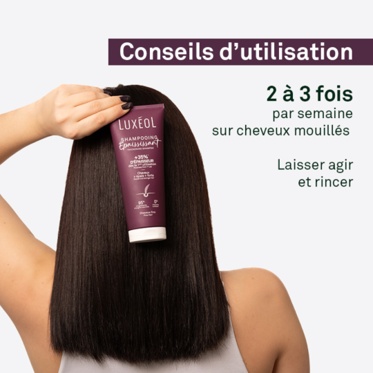 Luxéol Shampooing Épaississant – Volume et Densité des Cheveux