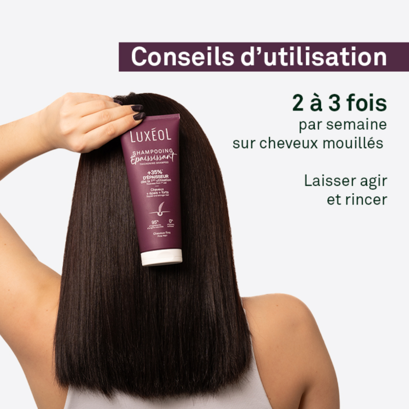 Luxéol Shampooing Épaississant – Volume et Densité des Cheveux