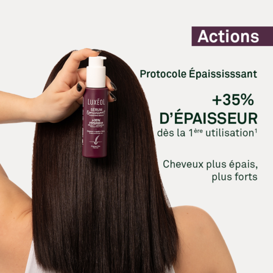 Luxéol Sérum Épaississant – Cheveux Fins, Plus Denses et Épais