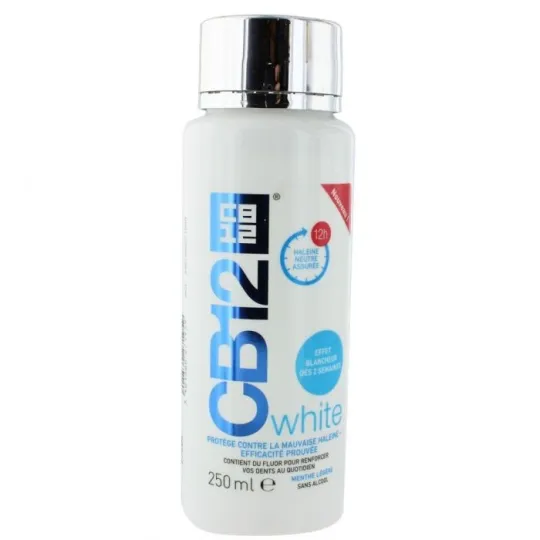 CB12 White Bain de Bouche Haleine et Blancheur 250ml CB12 White Bain de Bouche Haleine et Blancheur 250ml