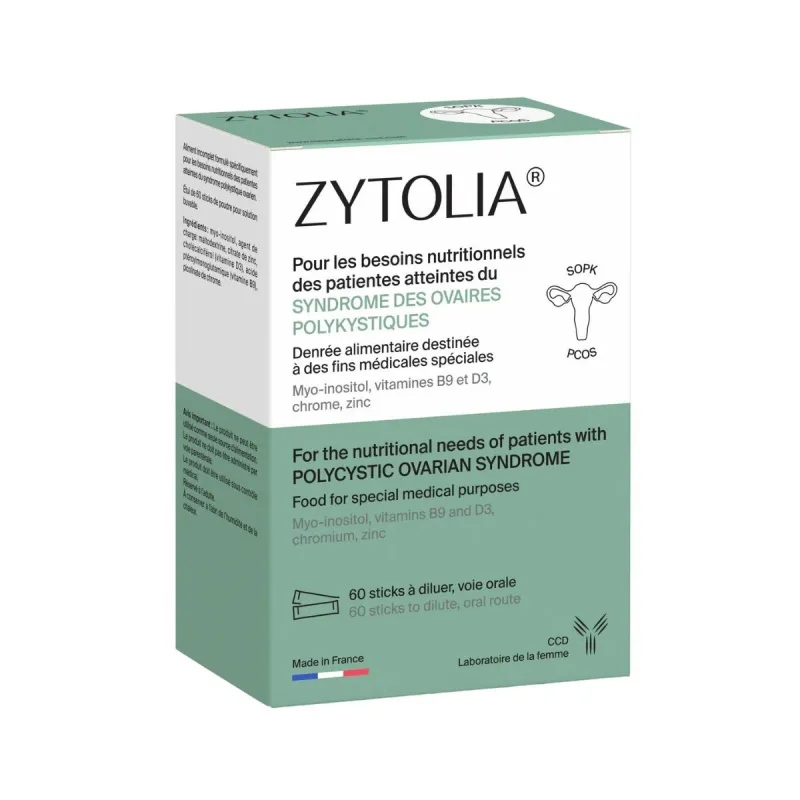 CCD Zytolia Syndrome Ovaires Polykystiques 60 Sticks CCD Zytolia Syndrome Ovaires Polykystiques 60 Sticks