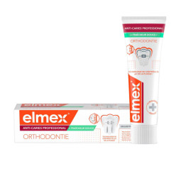 ELMEX Dentifrice ANTI-CARIES PROFESSIONNEL + Fraicheur douce Orthodontie