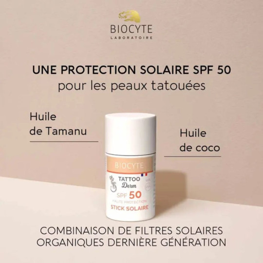 Biocyte Tattoo Derm Stick Solaire SPF 50 Biocyte Tattoo Derm Stick Solaire SPF 50