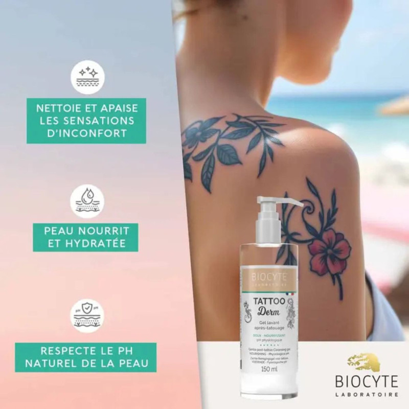Biocyte Tattoo Derm Gel lavant après tatouage Biocyte Tattoo Derm Gel lavant après tatouage