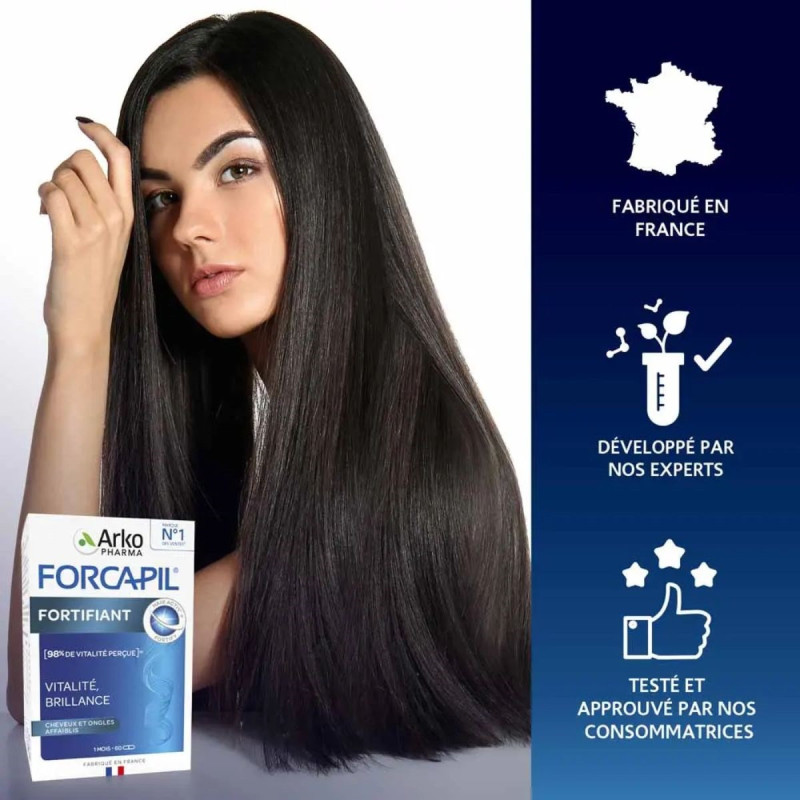 Forcapil Fortifiant Cheveux & Ongles Affaiblis