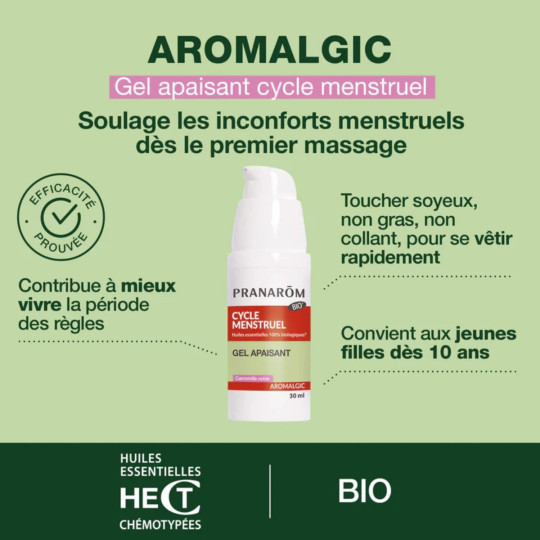 Pranarôm Aromalgic Cycle Menstruel Gel Apaisant