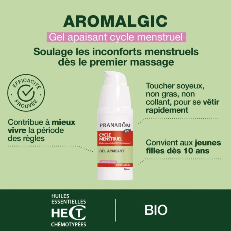 Pranarôm Aromalgic Cycle Menstruel Gel Apaisant