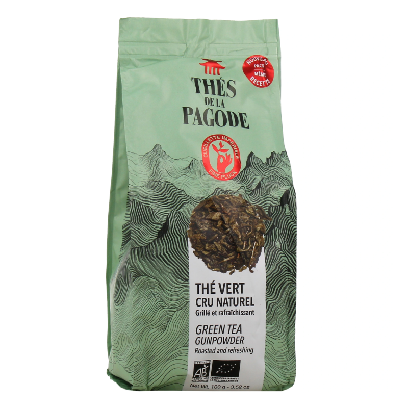Thés de la Pagode thé vert cru original bio