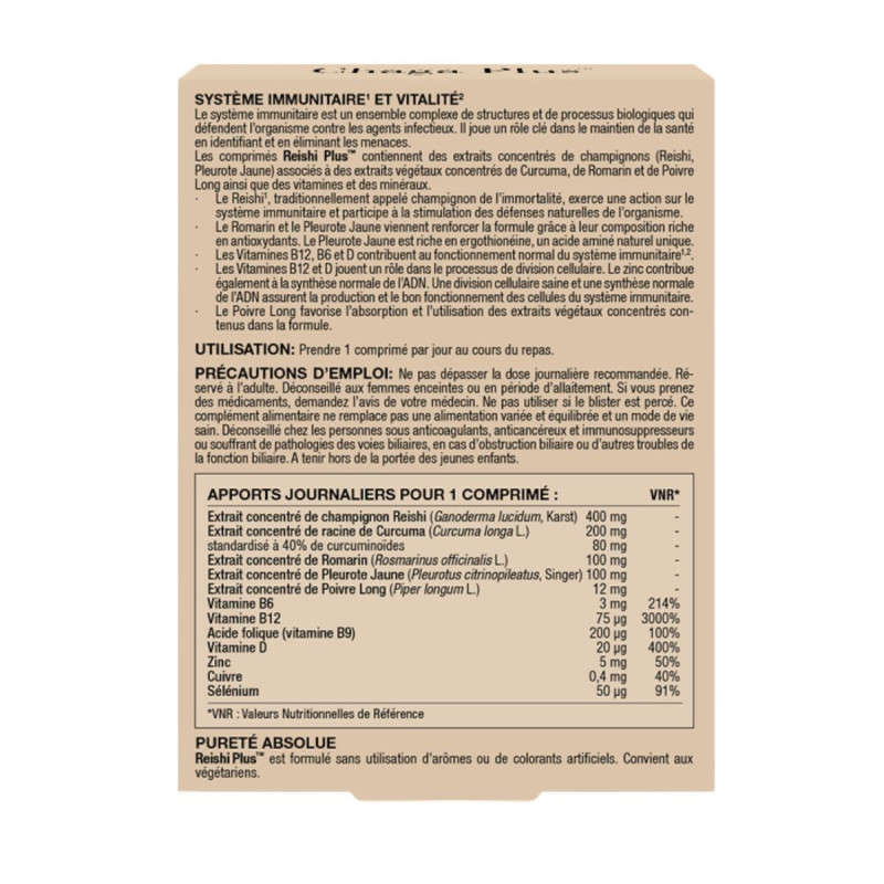 New Nordic Reishi Plus Immunité et Vitalité