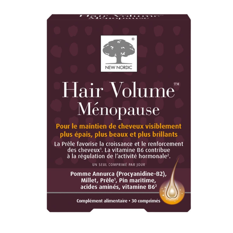 New Nordic Hair Volume Ménopause – Force et volume des cheveux