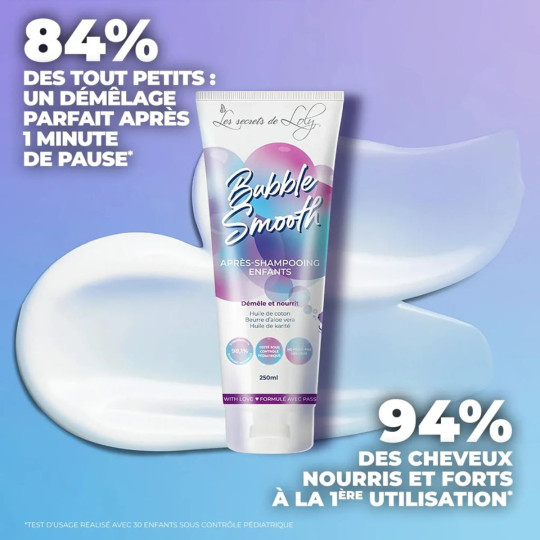 Bubble Smooth Enfant – Après-shampooing Douceur | Secrets de Loly Bubble Smooth Enfant – Après-shampooing Douceur | Secrets de Loly