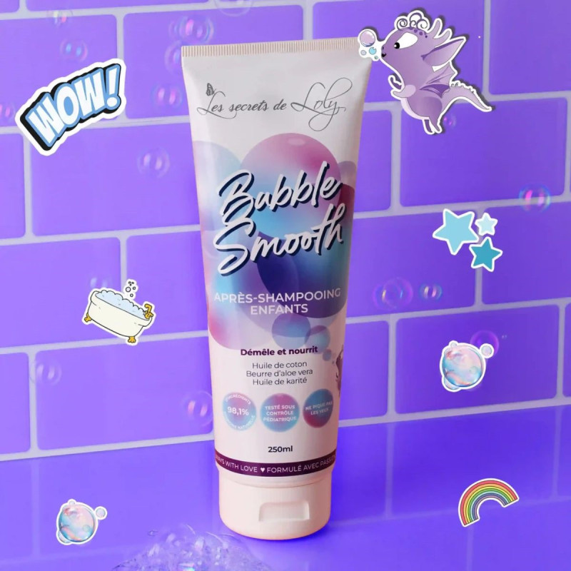 Bubble Smooth Enfant – Après-shampooing Douceur | Secrets de Loly Bubble Smooth Enfant – Après-shampooing Douceur | Secrets de Loly