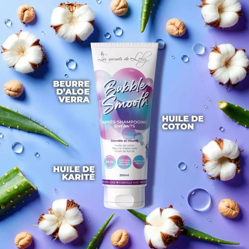 Bubble Smooth Enfant – Après-shampooing Douceur | Secrets de Loly Bubble Smooth Enfant – Après-shampooing Douceur | Secrets de Loly