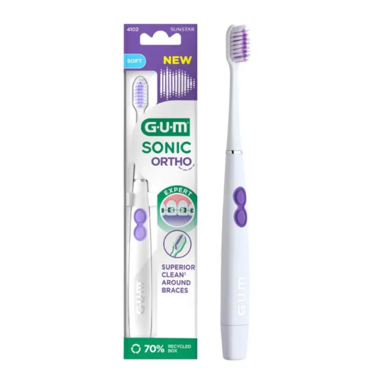 Brosse à Dents GUM Sonic Ortho – Appareil Dentaire |Nettoyage Efficace Brosse à Dents GUM Sonic Ortho – Appareil Dentaire |Nettoyage Efficace