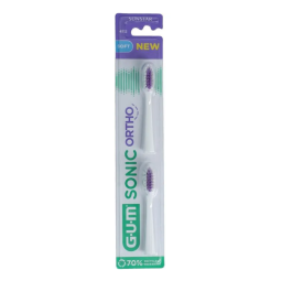 Gum Sonic Ortho Recharges Brosse à Dents Souple