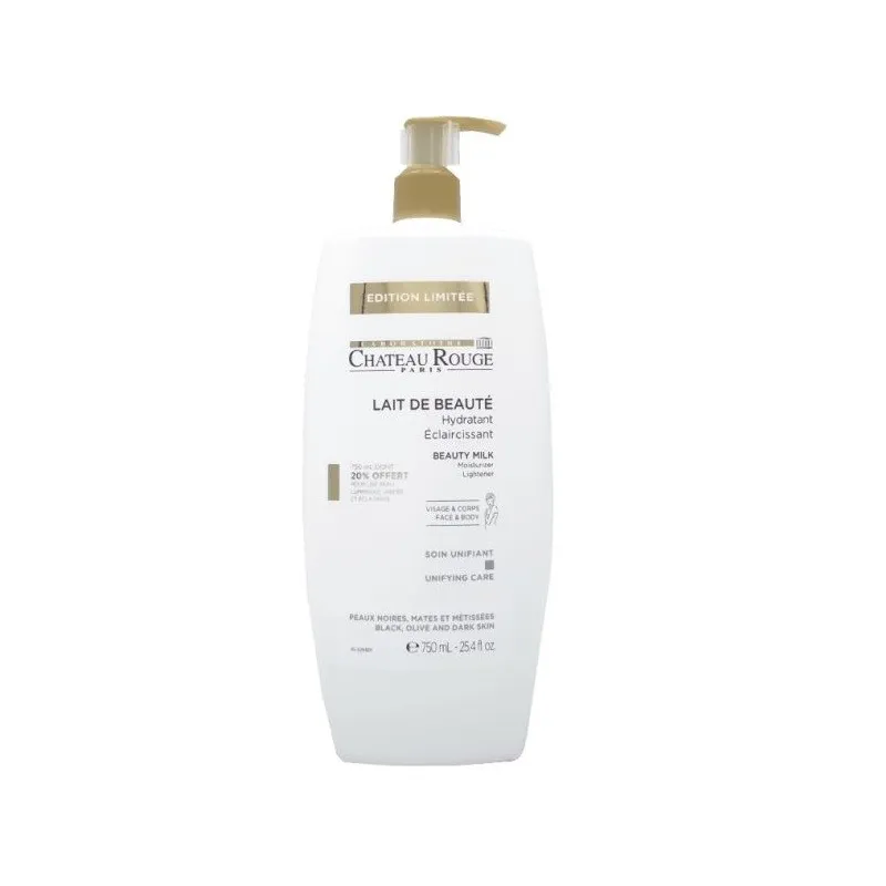 Chateau Rouge Lait De Beauté Hydratant Eclaircissant 750ml Chateau Rouge Lait De Beauté Hydratant Eclaircissant 750ml