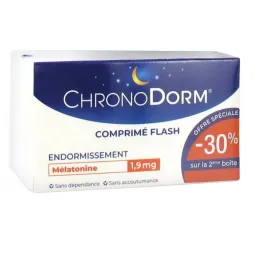 Chronodorm Mélatonine 1.9mg 2X30 comprimés