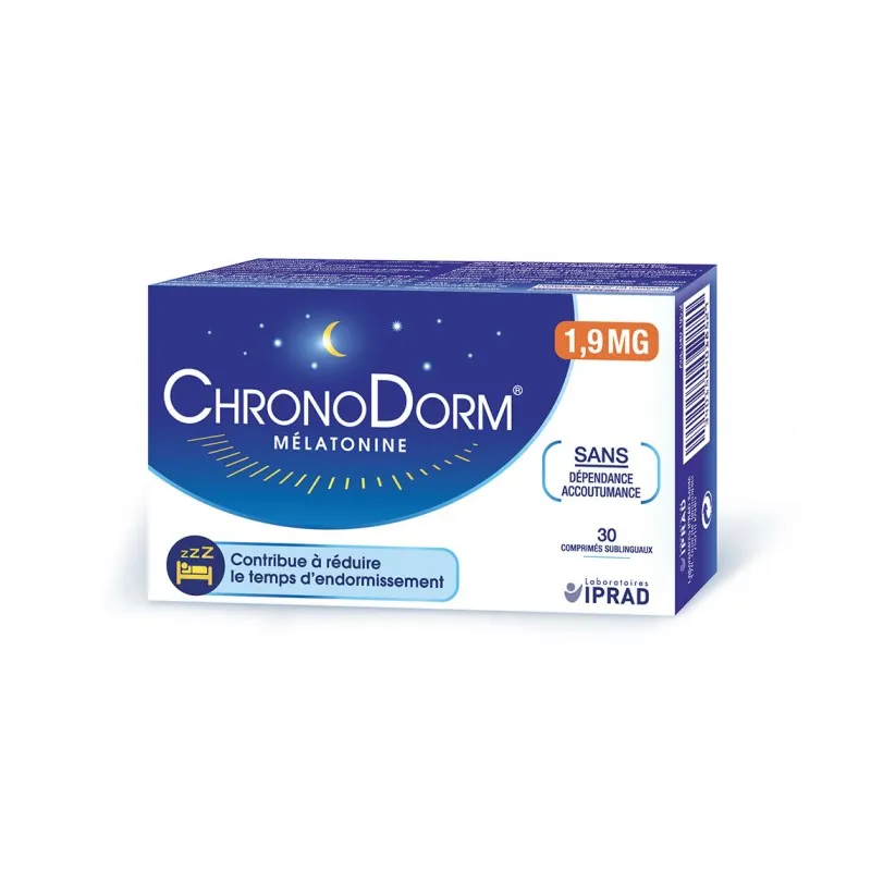 Chronodorm Mélatonine 1.9mg 30 comprimés Chronodorm Mélatonine 1.9mg 30 comprimés