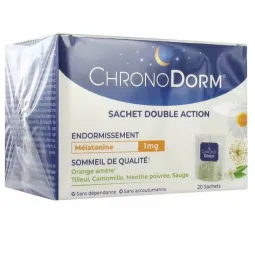 Chronodorm Mélatonine 1mg 20 Sachets Tisane