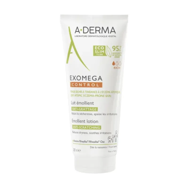 A-Derma Exomega Control Lait Emollient 200ml