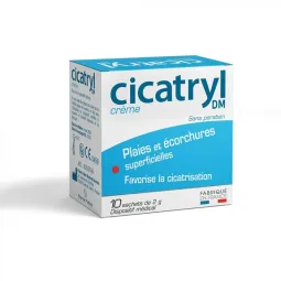 Cicatryl Crème Plaies et Ecorchures 10 Sachets de 2g