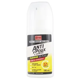 Cinq Sur Cinq Anti Poux et Lentes Spray Répulsif 100ml