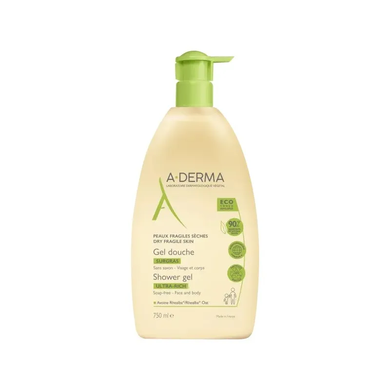A-Derma Gel Douche Surgras 750ml