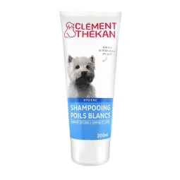 Clément Thékan Shampooing Poils Blancs Chien et Chat 200ml