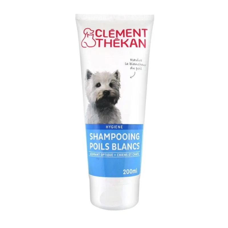 Clément Thékan Shampooing Poils Blancs Chien et Chat 200ml Clément Thékan Shampooing Poils Blancs Chien et Chat 200ml