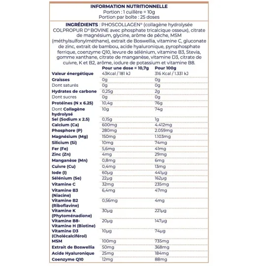 Colpropur Lady Anti-âge Os-Peau-Articulations Saveur Neutre 327.5g Colpropur Lady Anti-âge Os-Peau-Articulations Saveur Neutre 327.5g