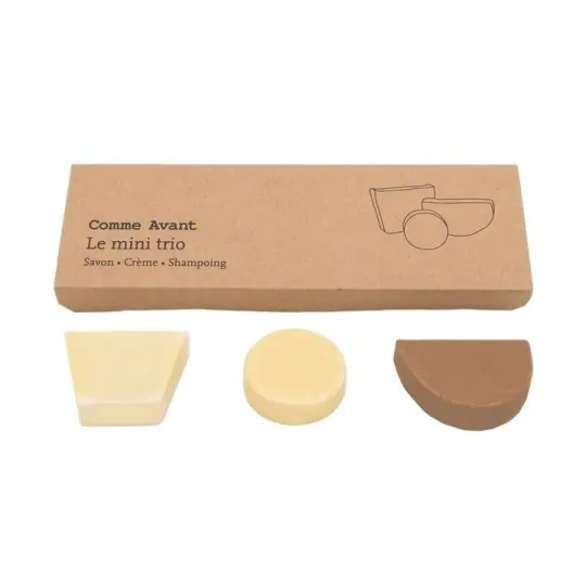 Comme Avant Le Mini Trio Cosmétique Solide Bio Vegan 37g Comme Avant Le Mini Trio Cosmétique Solide Bio Vegan 37g