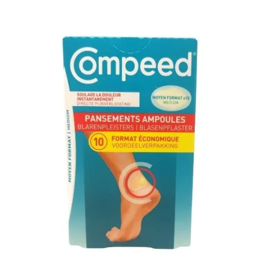 Compeed 10 Pansements Ampoule Moyen Format Compeed 10 Pansements Ampoule Moyen Format