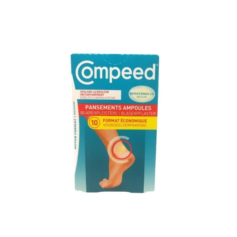 Compeed 10 Pansements Ampoule Moyen Format Compeed 10 Pansements Ampoule Moyen Format