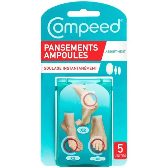Compeed Ampoules assortiment 5 pansements Compeed Ampoules assortiment 5 pansements