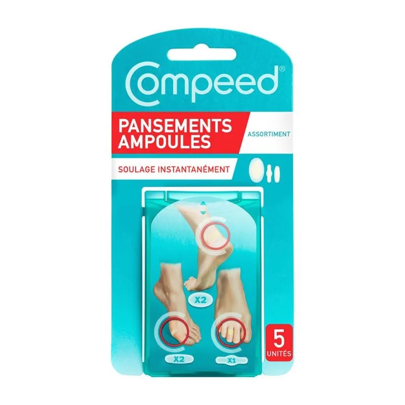 Compeed Ampoules assortiment 5 pansements Compeed Ampoules assortiment 5 pansements