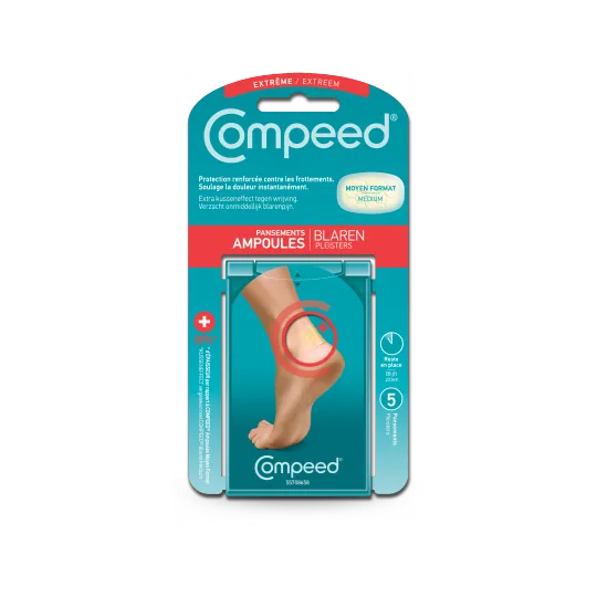 Compeed Ampoules Extrêmes Talon Boîte de 5 Compeed Ampoules Extrêmes Talon Boîte de 5