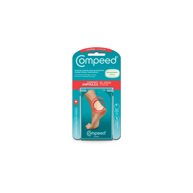 Compeed Ampoules Extrêmes Talon Boîte de 5 Compeed Ampoules Extrêmes Talon Boîte de 5