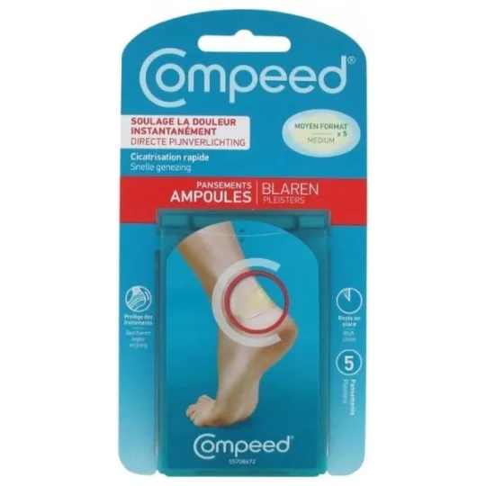 Compeed Ampoules Moyen Format Bte de 5 Compeed Ampoules Moyen Format Bte de 5