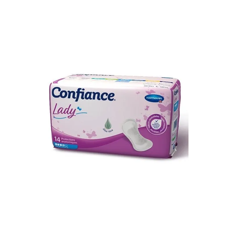 Confiance Lady Protections Anatomiques 4 Gouttes X14 Confiance Lady Protections Anatomiques 4 Gouttes X14