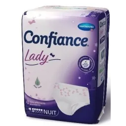 Confiance Lady Sous Vêtements absorbants Taille L 6 Gouttes Nuit X7