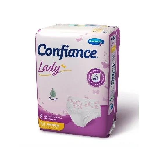 Confiance Lady Sous Vêtements absorbants Taille M 5 Gouttes X7 Confiance Lady Sous Vêtements absorbants Taille M 5 Gouttes X7