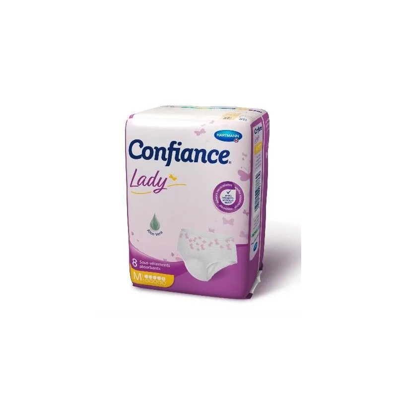 Confiance Lady Sous Vêtements absorbants Taille M 5 Gouttes X7 Confiance Lady Sous Vêtements absorbants Taille M 5 Gouttes X7