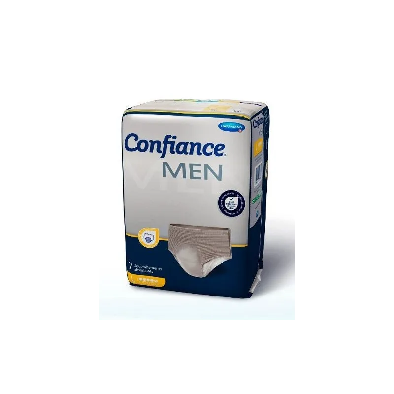 Confiance Men Sous Vêtements Absorbants 5 Gouttes Taille L X7 Confiance Men Sous Vêtements Absorbants 5 Gouttes Taille L X7