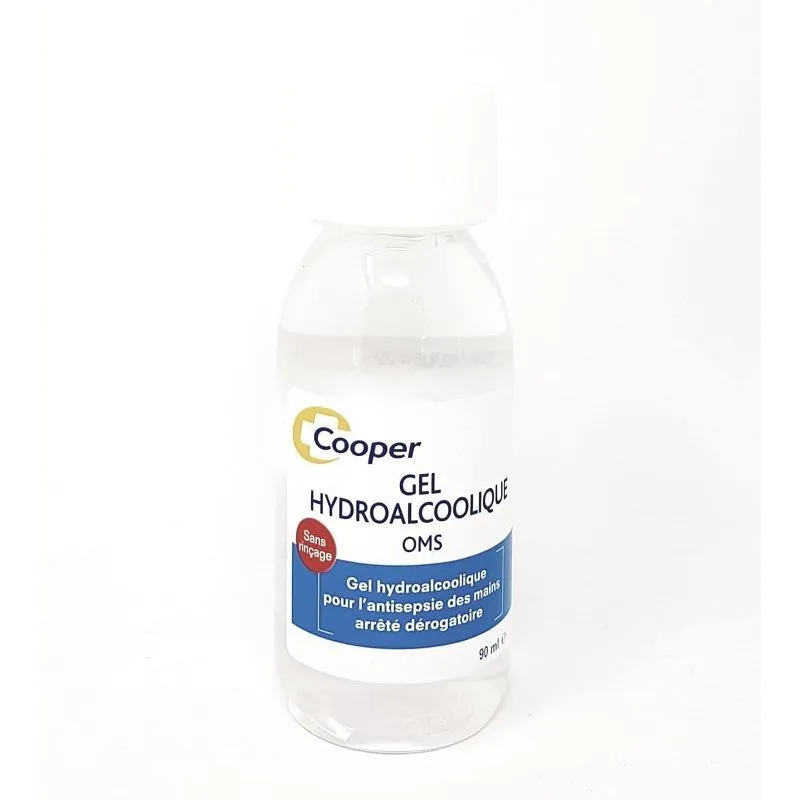 Cooper Gel Hydroalcoolique OMS sans Rinçage 90ml Cooper Gel Hydroalcoolique OMS sans Rinçage 90ml